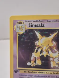 Alakazam Samsala 1st Edition Pokemon Card Base Set German 1999 1/102 - Image 5