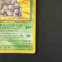 Pokemon TCG Nidoking Base Set Holo Unlimited Rare Card 11/102 LP/NM Condition - Image 5
