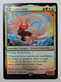 MTG Avatar Aang #0207 FOIL (Aang, Master of Elements) Mythic Rare TLA - Image 2