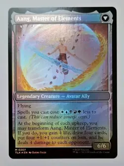 MTG Avatar Aang #0207 FOIL (Aang, Master of Elements) Mythic Rare TLA - Image 3