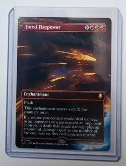 MTG Fated Firepower #0297 Borderless Mythic Rare Enchantment Avatar TLA - Image 1