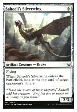 Saheeli's Silverwing War of the Spark MTG - NM+ (Mythic Relics) - Image 1