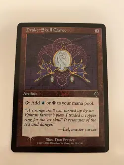 MTG NM FOIL Drake-Skull Cameo Invasion Free Shipping In The US With Tracking - Image 1