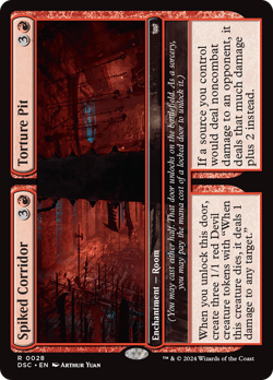 Spiked Corridor // Torture Pit [Duskmourn: House of Horror Commander] Magic MTG - Image 1