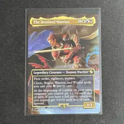 The Destined Warrior 0443 Borderless Non-Foil MTG Final Fantasy English - Image 1