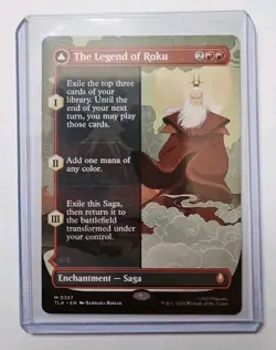 MTG The Legend of Roku #0357 Borderless Mythic Rare Enchantment Saga Avatar - Image 1