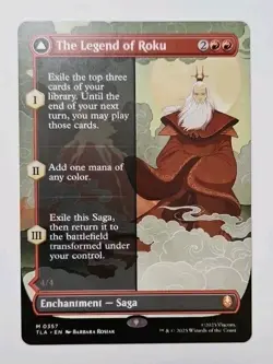 MTG The Legend of Roku #0357 Borderless Mythic Rare Enchantment Saga Avatar - Image 2