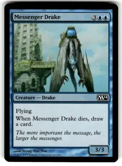 FOIL Messenger Drake Core Set 2014 (M14) Regular MTG - Image 1