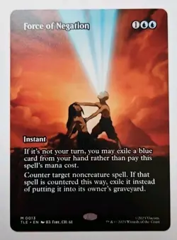 MTG Force of Negation #0013 Showcase Borderless Source Material Mythic Rare TLE - Image 2