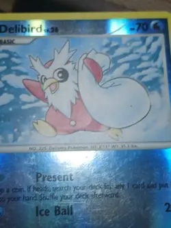 HP Pokemon Delibird 36/106 Great Encounters Reverse Holo - Image 3