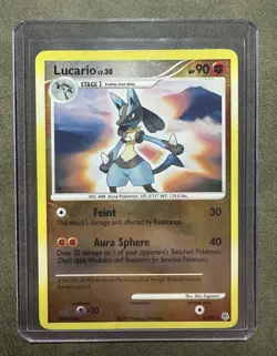 Lucario 6/130 Diamond and Pearl Reverse Holo HP Pokemon TCG - Image 1