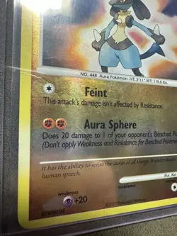 Lucario 6/130 Diamond and Pearl Reverse Holo HP Pokemon TCG - Image 3