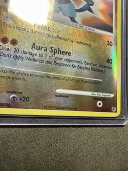 Lucario 6/130 Diamond and Pearl Reverse Holo HP Pokemon TCG - Image 4