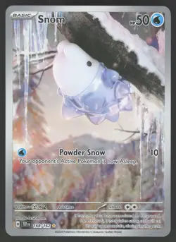 Snom 168/162 Illustration Rare Pokemon TCG Temporal Forces NM - Image 1