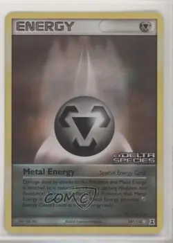 Metal Energy Reverse Foil Pokemon EX Delta Species #107 2005 - Image 1