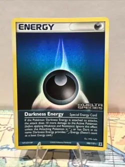 Pokemon TCG - DARKNESS ENERGY #103 STAMPED REVERSE HOLO - DELTA SPECIES 2005 -MP - Image 1