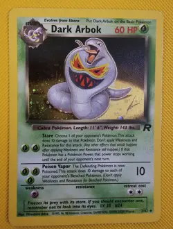 2000 Pokemon Team Rocket Dark Arbok Holo #2/82 - Image 1