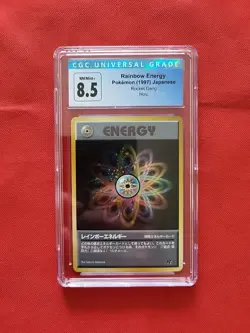 Pokemon: Rainbow Energy Team Rocket Japanese Holo Rare - CGC 8.5 SWIRL - D56 - Image 1