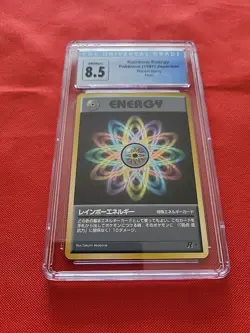 Pokemon: Rainbow Energy Team Rocket Japanese Holo Rare - CGC 8.5 SWIRL - D56 - Image 4