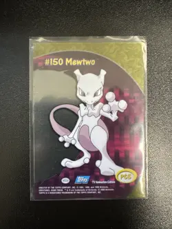 Mewtwo #PC5, Squirtle #PC4 & Bulbasaur #PC2 Pokemon 2000 Topps TV Clear **LOT** - Image 3