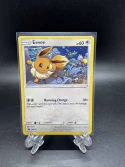 Pokemon TCG Sun And Moon Eevee Promo Sm235 Holo Black Star - Image 1