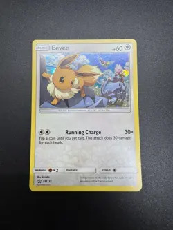 Pokemon TCG Sun And Moon Eevee Promo Sm235 Holo Black Star - Image 2