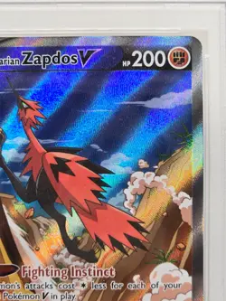2021 POKEMON SWORD & SHIELD CHILLING REIGN #174 FULL ART/GALARIAN ZAPDOS V PSA 9 - Image 3