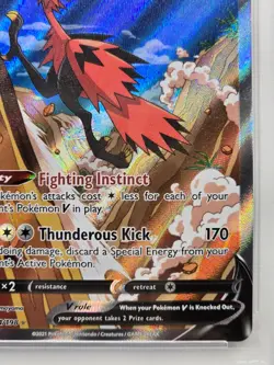 2021 POKEMON SWORD & SHIELD CHILLING REIGN #174 FULL ART/GALARIAN ZAPDOS V PSA 9 - Image 5