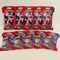 Pokemon TCG Destined Rivals Sleeved Booster Pack Lot of 10 New/Sealed - Image 1