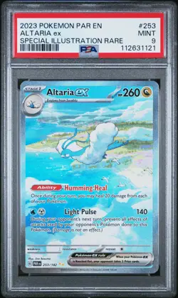 2023 POKEMON PAR EN-PARADOX RIFT SPECIAL ILLUSTRATION RARE #253 ALTARIA EX PSA 9 - Image 1