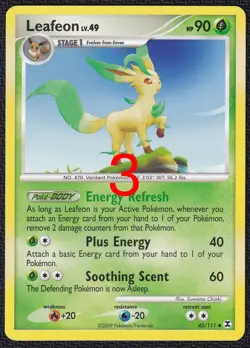 Pokemon Leafeon 45/111 Non-Holo Rare Platinum Rising Rivals - Image 3