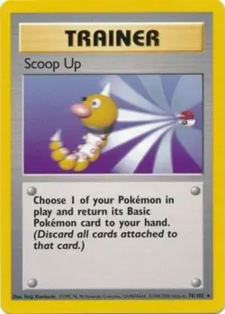 1x Scoop Up - 78/102 - Rare - Unlimited Edition Moderately Played Pokemon G1 - B - Image 1