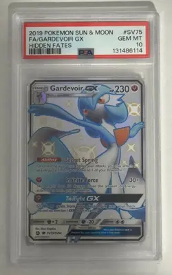 2019 POKEMON SUN & MOON HIDDEN FATES #SV75 FULL ART/GARDEVOIR GX PSA 10 - Image 1