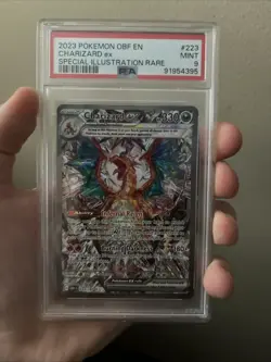 2023 Pokemon Obsidian flames Charizard ex 223/197 Special Illustration Psa 9 - Image 1