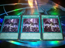 3x Forbidden Droplet 1st Edition Common L5DD-ENY29 Yu-Gi-Oh! - Image 1