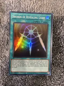 Yugioh! Swords of Revealing Light LOB-EN101 Super Rare Unlimited NM - Image 1