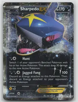 Pokemon Card Sharpedo EX Ultra Rare XY - Primal Clash 91/160 HP - Image 1