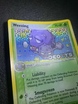 Pokemon card Weezing 51/107 Ex Deoxys Stamped Holo Rare 2005 - Image 2