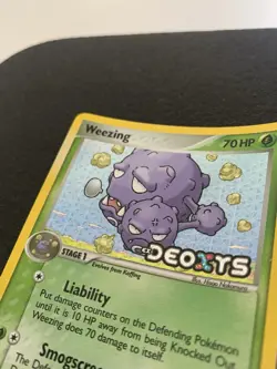 Pokemon card Weezing 51/107 Ex Deoxys Stamped Holo Rare 2005 - Image 3