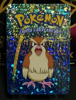 Pokemon Pidgey vending prism holofoil card, vintage #16, Nintendo - Image 1