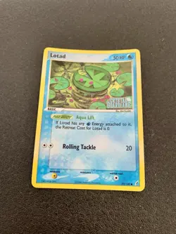 2006 Pokemon Lotad 55/100 EX Crystal Guardians Holo Vintage Card Mint - Image 1