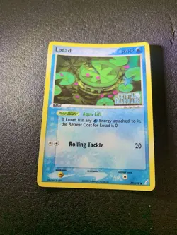 2006 Pokemon Lotad 55/100 EX Crystal Guardians Holo Vintage Card Mint - Image 2