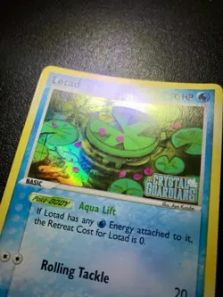 2006 Pokemon Lotad 55/100 EX Crystal Guardians Holo Vintage Card Mint - Image 3