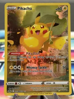 Pikachu GG30/GG70 Pokemon Card Crown Zenith Galarian Gallery English NM C - Image 1