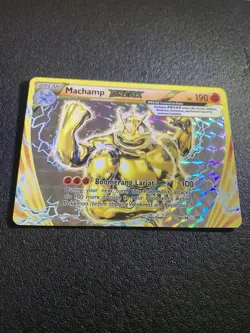 2016 Pokemon XY Evolutions Machamp BREAK #60 - Rare Holo Gold Card LP/NM 0408#56 - Image 1