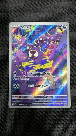 Pokemon TCG Gastly Illustration Rare Holo Card 177/162 Temporal Forces - Image 1