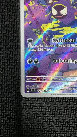 Pokemon TCG Gastly Illustration Rare Holo Card 177/162 Temporal Forces - Image 5