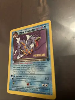 Pokemon TCG Dark Gyarados Holo Card 8/82 Pre-Release Stamped - Image 1