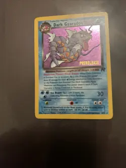 Pokemon TCG Dark Gyarados Holo Card 8/82 Pre-Release Stamped - Image 2
