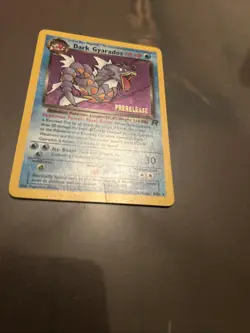 Pokemon TCG Dark Gyarados Holo Card 8/82 Pre-Release Stamped - Image 3